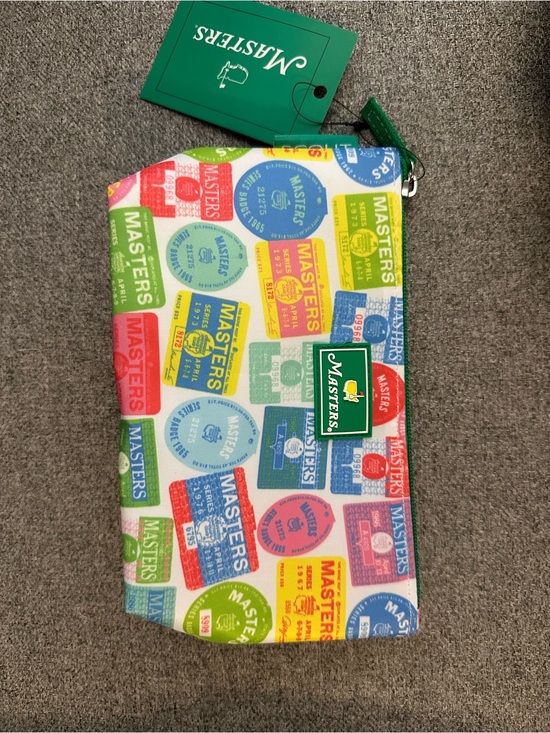 Masters Handbags - NWT - 2026 Masters Multicolor Logo Patch Toiletry Pouch